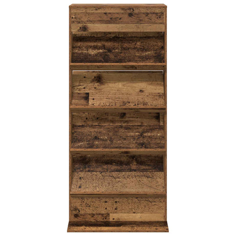 Wooden Magazine Rack 156cm High With 4 Shelves - Vantage Home