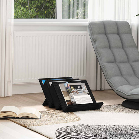 Wooden Magazine Rack 40cm Wide - Vantage Home
