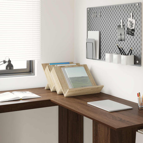 Wooden Magazine Rack 40cm Wide - Vantage Home