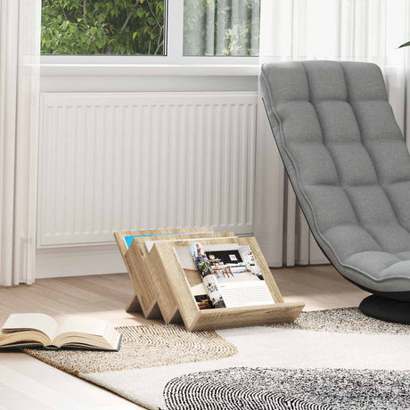 Wooden Magazine Rack 40cm Wide - Vantage Home