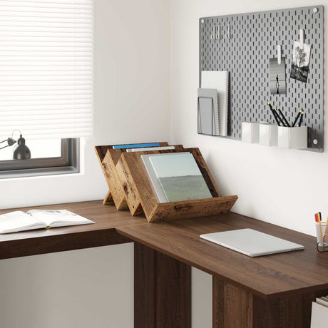 Wooden Magazine Rack 40cm Wide - Vantage Home