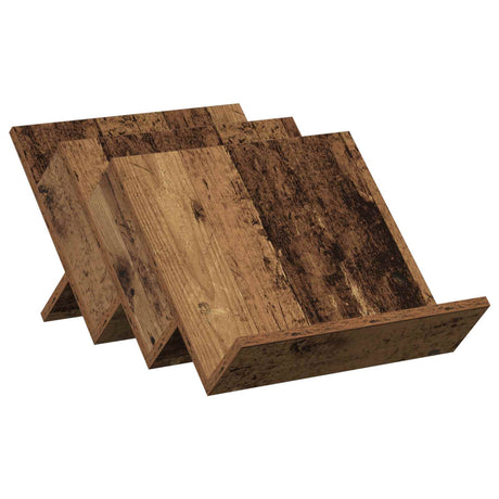 Wooden Magazine Rack 40cm Wide - Vantage Home