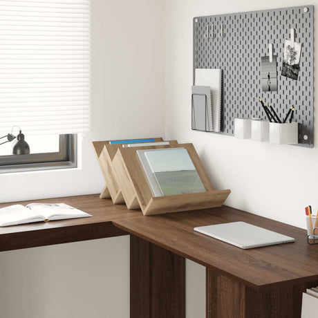 Wooden Magazine Rack 40cm Wide - Vantage Home