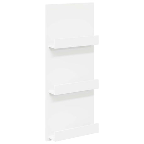 Wooden Magazine Rack 43cm Wide With 3 Shelves - Vantage Home