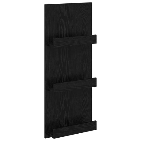 Wooden Magazine Rack 43cm Wide With 3 Shelves - Vantage Home