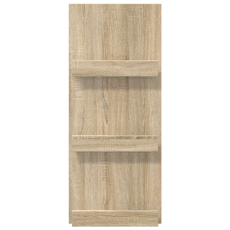 Wooden Magazine Rack 43cm Wide With 3 Shelves - Vantage Home