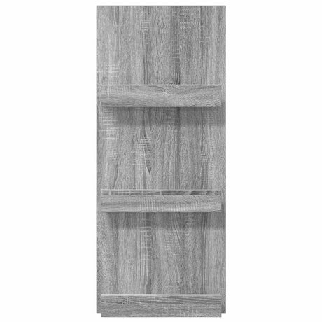 Wooden Magazine Rack 43cm Wide With 3 Shelves - Vantage Home