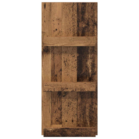 Wooden Magazine Rack 43cm Wide With 3 Shelves - Vantage Home