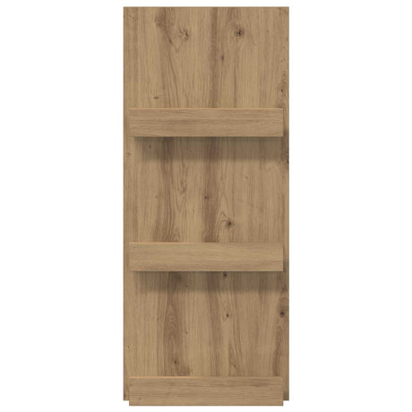 Wooden Magazine Rack 43cm Wide With 3 Shelves - Vantage Home