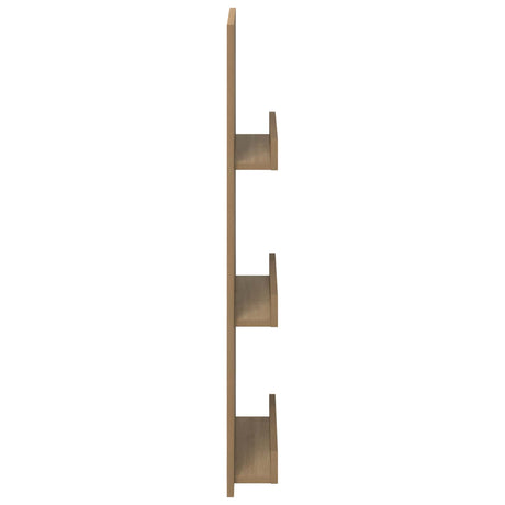 Wooden Magazine Rack 43cm Wide With 3 Shelves - Vantage Home