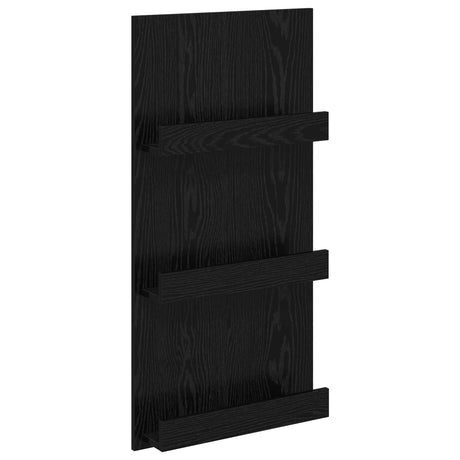 Wooden Magazine Rack 51cm Wide With 3 Shelves - Vantage Home