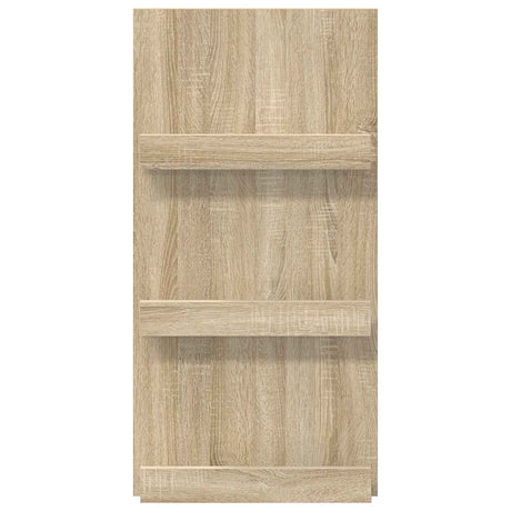 Wooden Magazine Rack 51cm Wide With 3 Shelves - Vantage Home