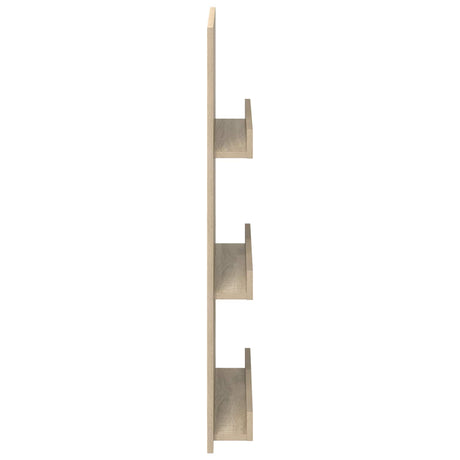 Wooden Magazine Rack 51cm Wide With 3 Shelves - Vantage Home