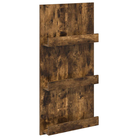 Wooden Magazine Rack 51cm Wide With 3 Shelves - Vantage Home