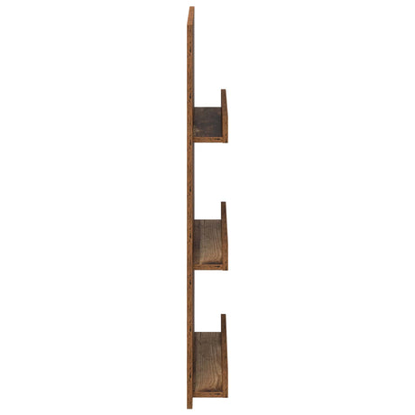 Wooden Magazine Rack 51cm Wide With 3 Shelves - Vantage Home
