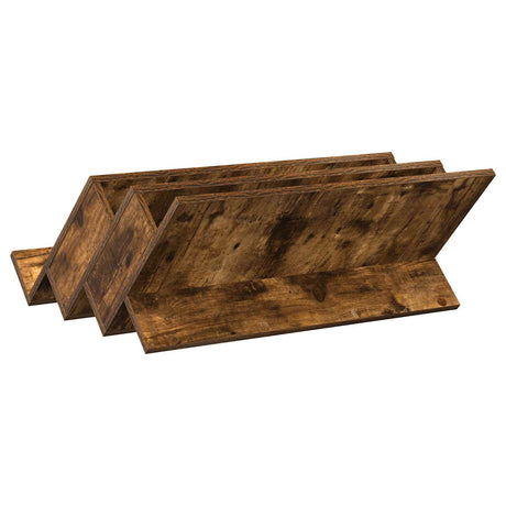 Wooden Magazine Rack 65cm Wide - Vantage Home