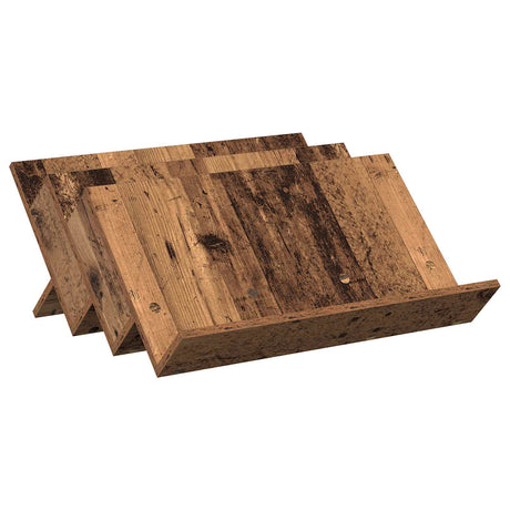 Wooden Magazine Rack 65cm Wide - Vantage Home