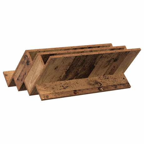Wooden Magazine Rack 65cm Wide - Vantage Home
