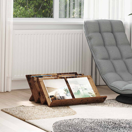 Wooden Magazine Rack 65cm Wide - Vantage Home