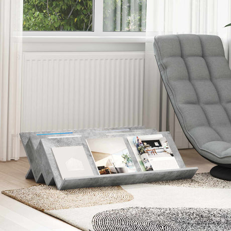 Wooden Magazine Rack 90cm Wide - Vantage Home