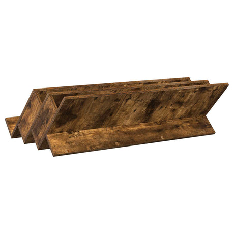 Wooden Magazine Rack 90cm Wide - Vantage Home
