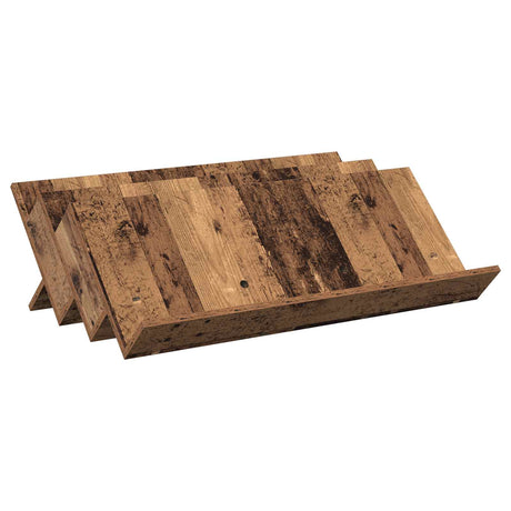 Wooden Magazine Rack 90cm Wide - Vantage Home