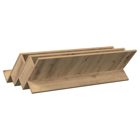Wooden Magazine Rack 90cm Wide - Vantage Home