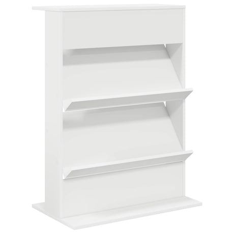 Wooden Magazine Rack 96cm High With 2 Shelves - Vantage Home