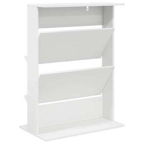 Wooden Magazine Rack 96cm High With 2 Shelves - Vantage Home