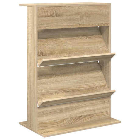 Wooden Magazine Rack 96cm High With 2 Shelves - Vantage Home