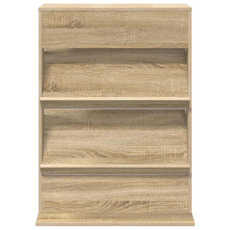Wooden Magazine Rack 96cm High With 2 Shelves - Vantage Home