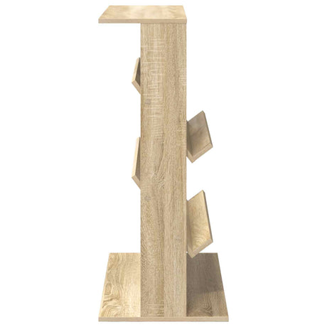 Wooden Magazine Rack 96cm High With 2 Shelves - Vantage Home