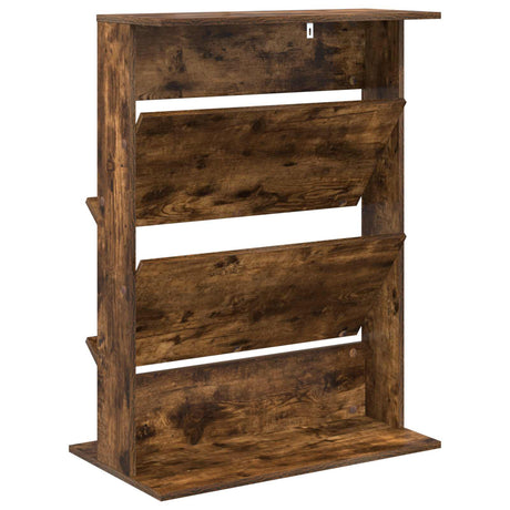 Wooden Magazine Rack 96cm High With 2 Shelves - Vantage Home