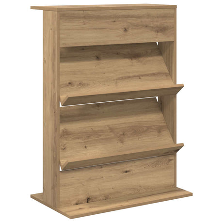 Wooden Magazine Rack 96cm High With 2 Shelves - Vantage Home