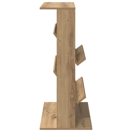 Wooden Magazine Rack 96cm High With 2 Shelves - Vantage Home