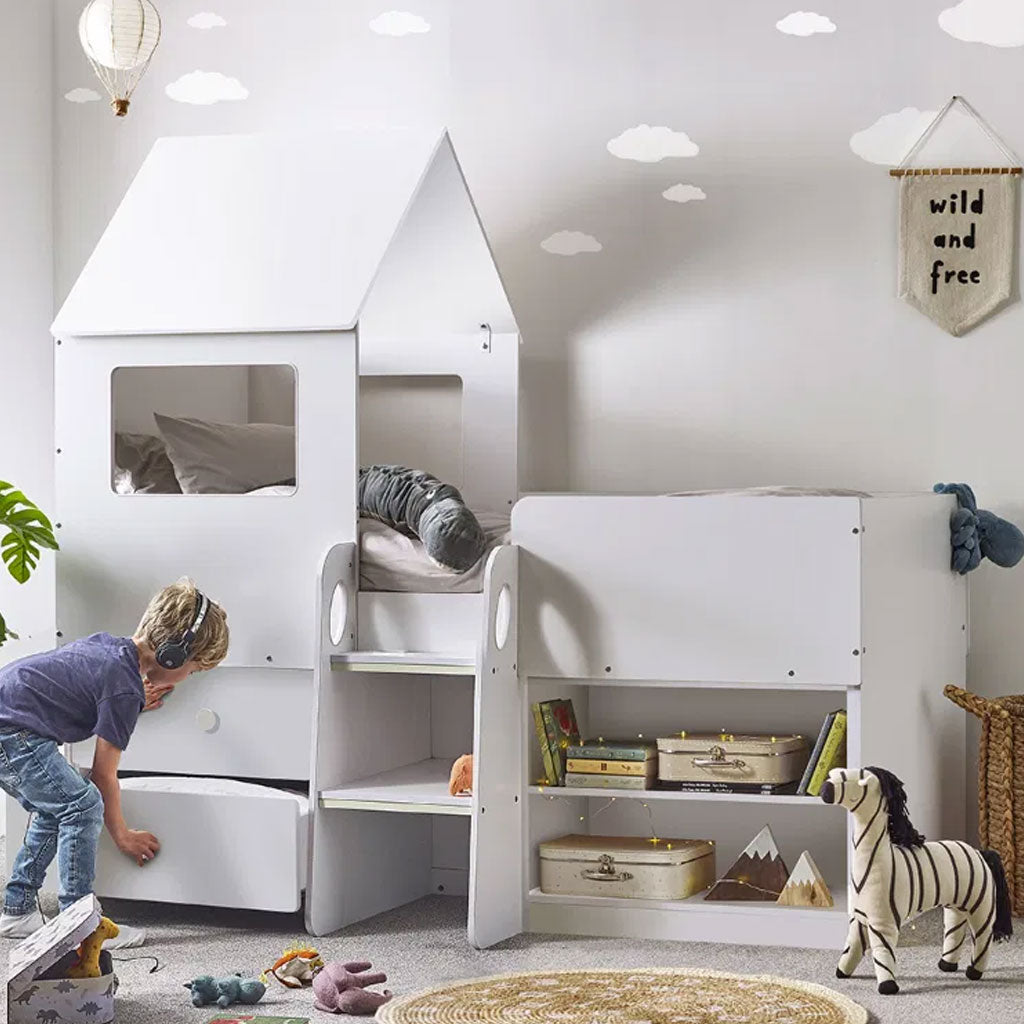 Wooden Mid Sleeper Bed - Orpheus