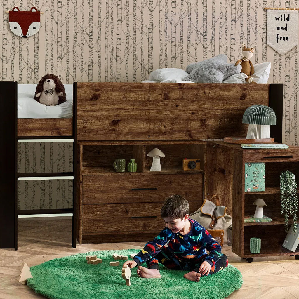 Wooden Mid Sleeper Bed - Otis