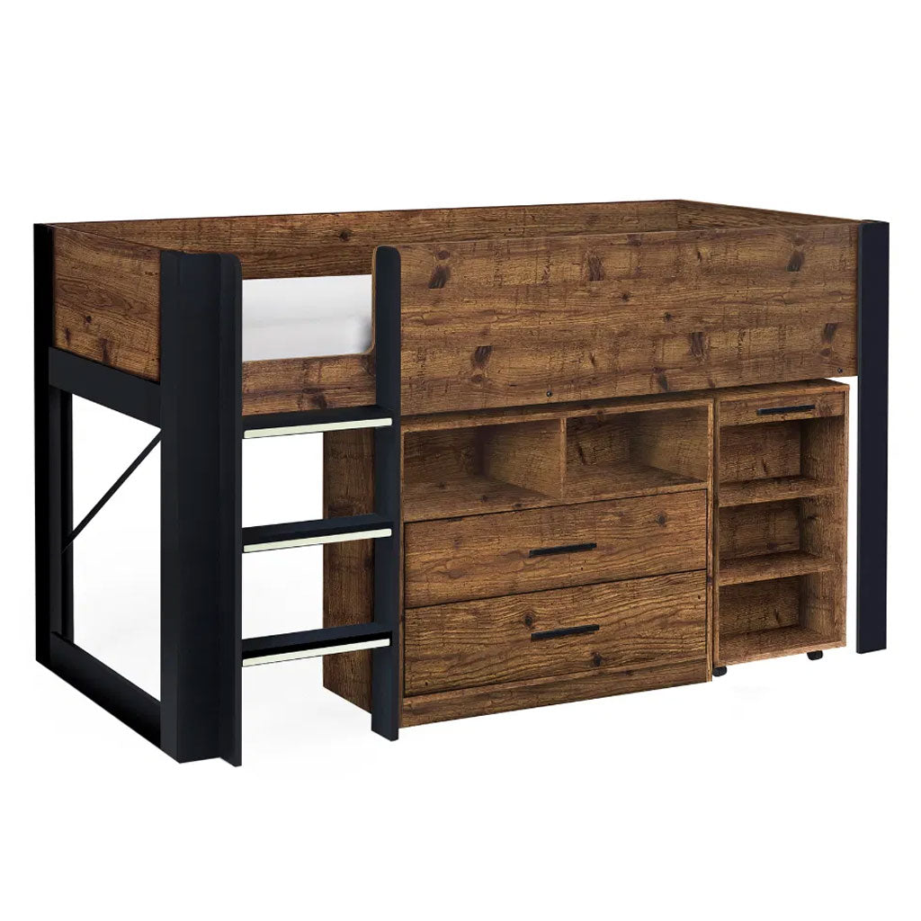 Wooden Mid Sleeper Bed - Otis