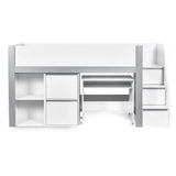Wooden Mid Sleeper Bed With Ladder - Gaia