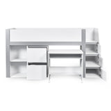 Wooden Mid Sleeper Bed With Ladder - Gaia
