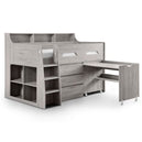 Wooden Mid Sleeper Bed With Ladder - Jupiter