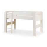 Wooden Mid Sleeper Bed With Ladder - Pluto