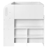 Wooden Mid Sleeper Bed With Ladder - Vision