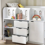 Wooden Mid Sleeper Bed With Ladder - Vision