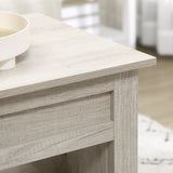 Wooden Modern Lift-up Coffee Table Rectangular With Shelves - Velmora