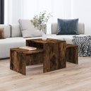 Wooden Nest Of 2 Coffee Tables 100cm Wide - Vantage Home