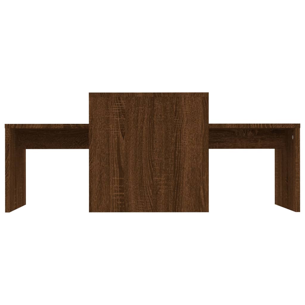 Wooden Nest Of 2 Coffee Tables 100cm Wide - Vantage Home