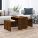 Wooden Nest Of 2 Coffee Tables 100cm Wide - Vantage Home