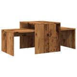 Wooden Nest Of 2 Coffee Tables 100cm Wide - Vantage Home