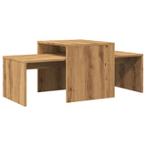 Wooden Nest Of 2 Coffee Tables 100cm Wide - Vantage Home